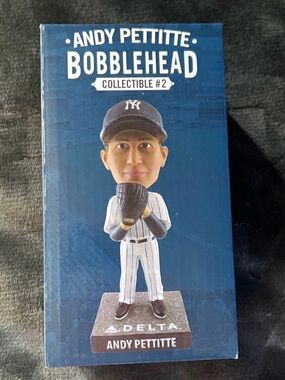Andy Pettitte Blue Bobblehead Collectible